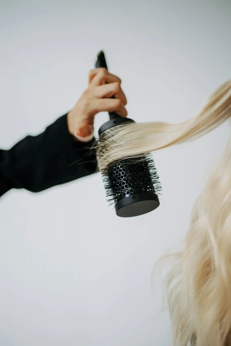 Hair being washed at the salon basin